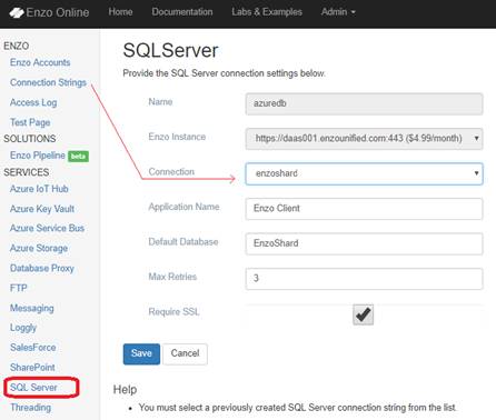 webhooks SQL Server: sql server config